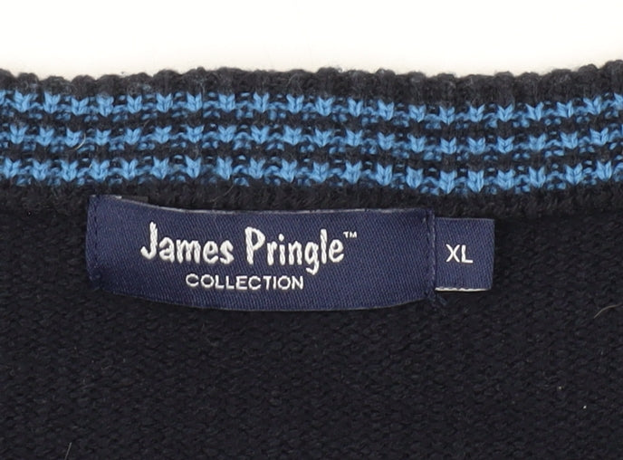 James Pringle Men's Black XL Pullover Jumper