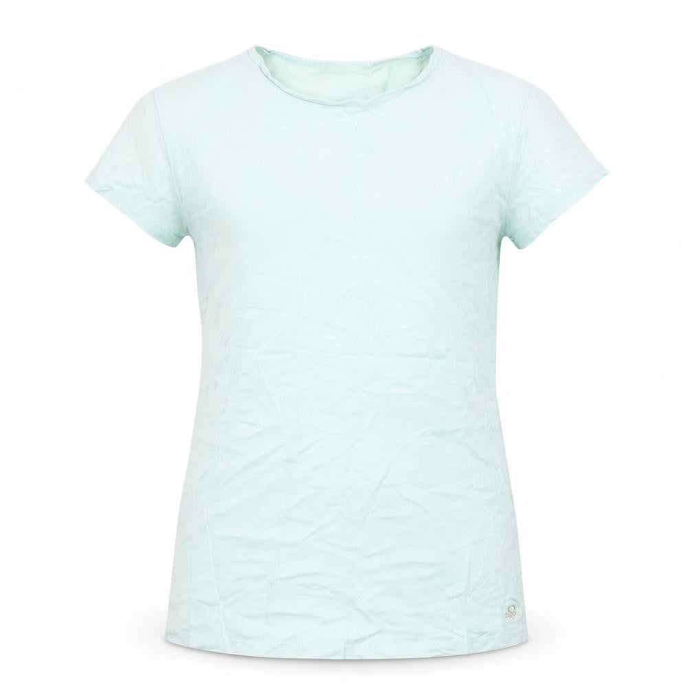 Front view of United Colors of Benetton girls’ green t-shirt 14-15 years
