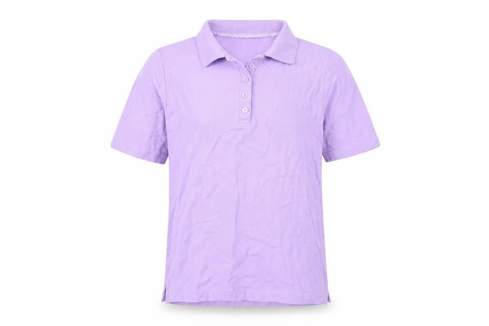 ISLE Women's Purple Polo Shirt S Casual Short Sleeve