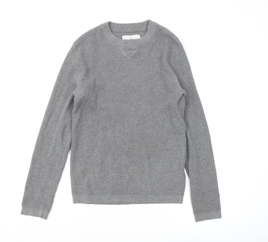 Kronstadt Men's Grey Pullover Jumper - XS - Casual Style