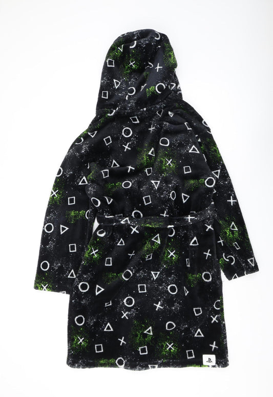 Next Boys Black PlayStation Fleece Robe 11-12 Years
