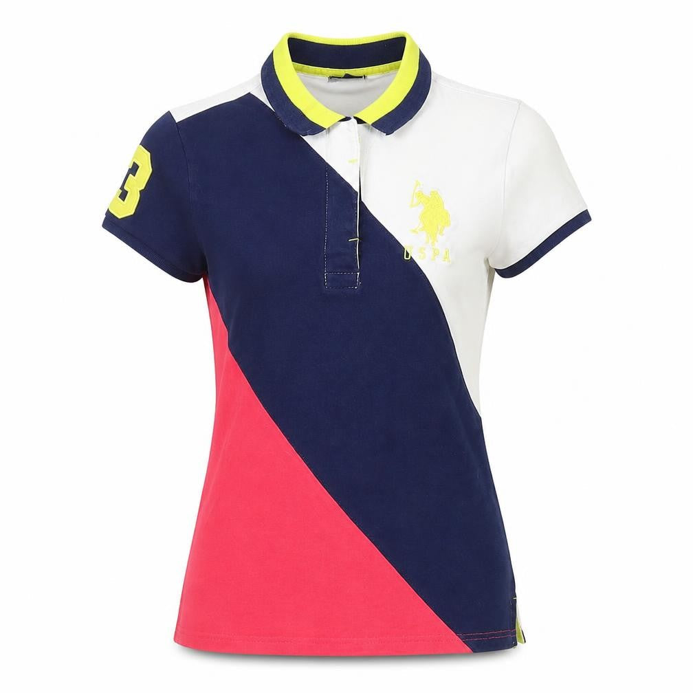 Unisex Adultss UK Size M U.S. Polo Assn. Multicoloured Cotton Polo