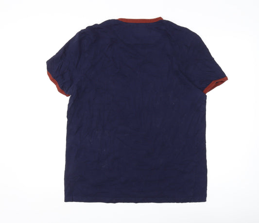 Lyle & Scott Men's Blue Short Sleeve T-Shirt Size L