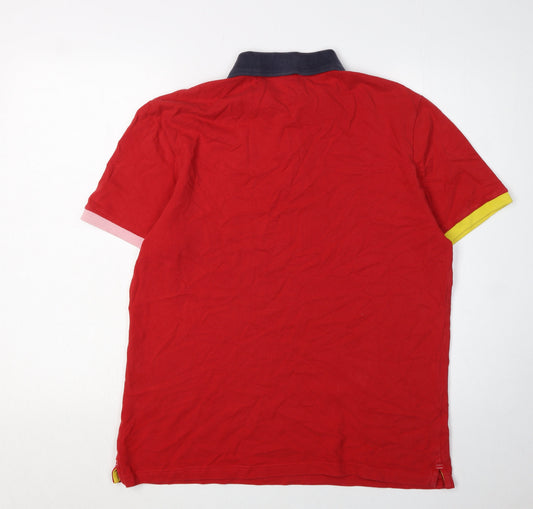 North Sails Men's Red Polo Shirt L Cotton Regular Fit
