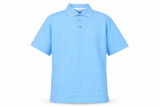 Bosideng Men's Blue Polo Shirt Medium Cotton Casual