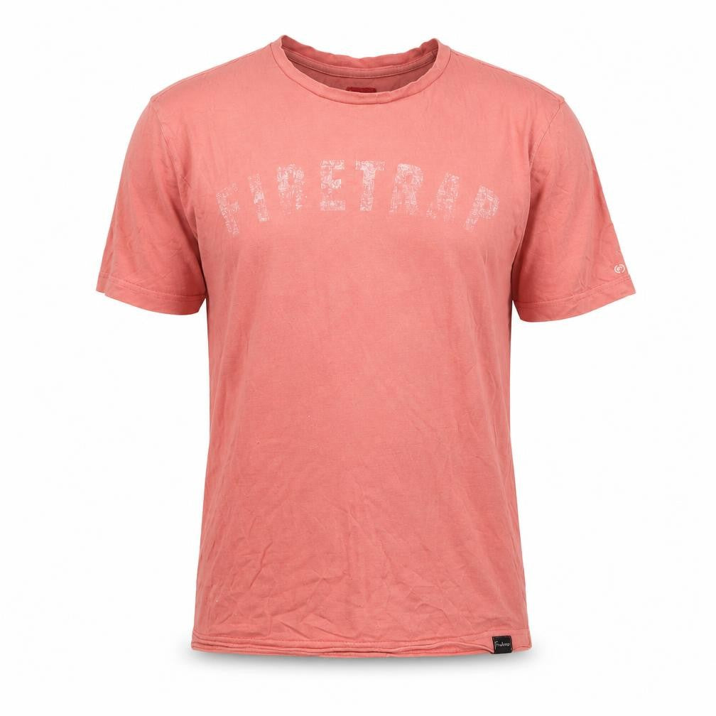 Mens UK Size L Firetrap Pink  Cotton T-Shirt