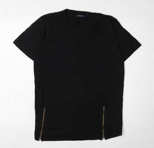 Brave Soul Men's Large Black Crew Neck T-Shirt