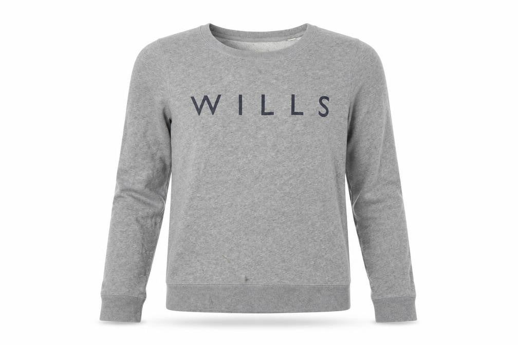 Womens UK 8 Regular Jack Wills Grey Pullover Sweatshirt