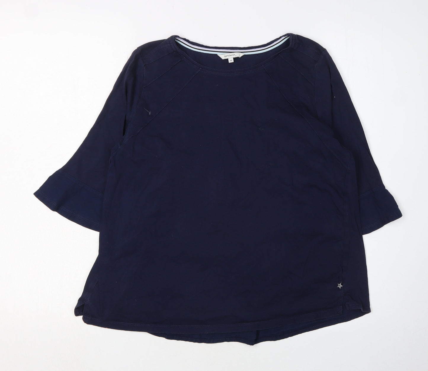Sandwich Women's Blue Tunic Blouse, M, Casual