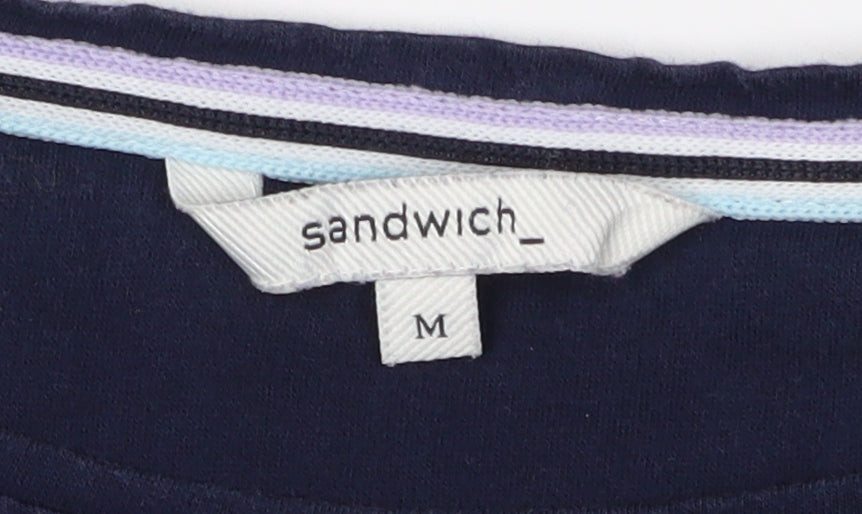 Sandwich Women's Blue Tunic Blouse, M, Casual