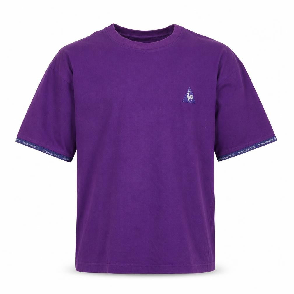 Mens UK Size S le coq sportif Purple  Cotton T-Shirt