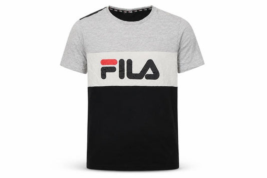 Fila Boys Black & Grey T-Shirt 13-14 Years Casual Logo