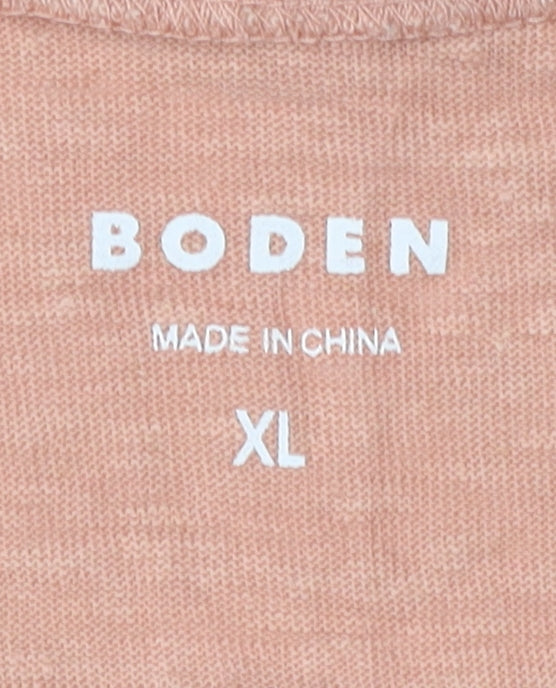 Boden Women's Pink Linen Camisole Tank Top XL