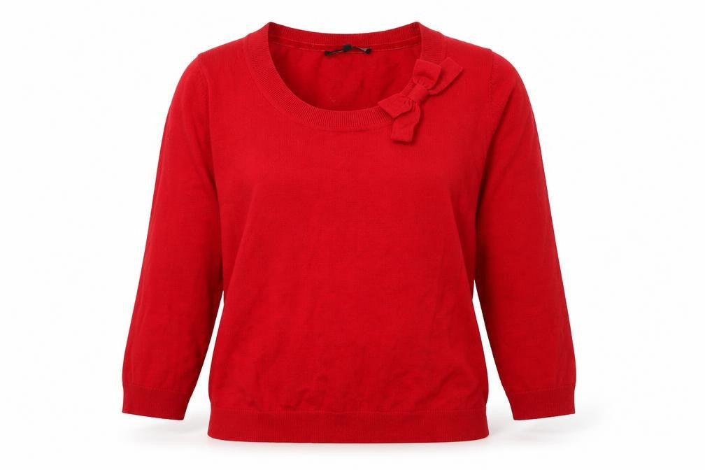 Womens UK 12 Regular Laura Ashley Red Pullover