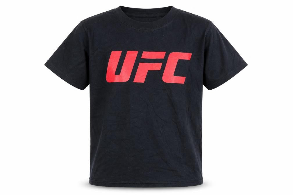 UFC Boys Black Graphic Print T-Shirt 7-8 Years