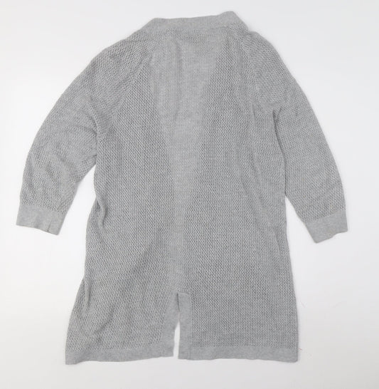 FatFace Women's Grey Open Cardigan Size 10