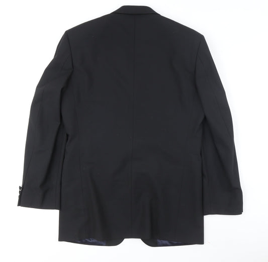 Marks and Spencer Men's Black Mid-Length Suit Jacket 38R