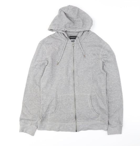 Red Herring Men's Grey Zip Hoodie - Small