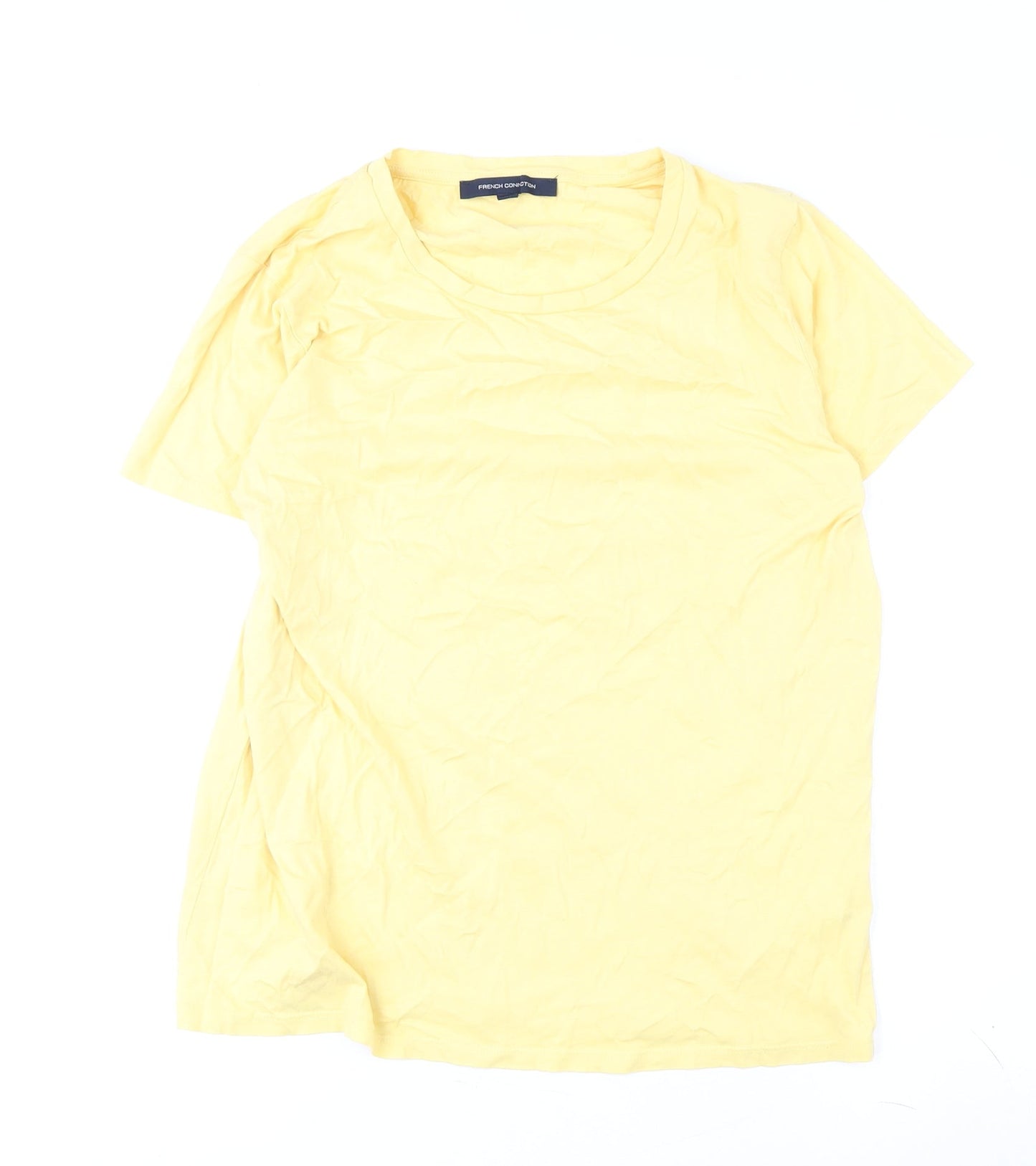 French Connection Yellow Women's M T-Shirt Casual
