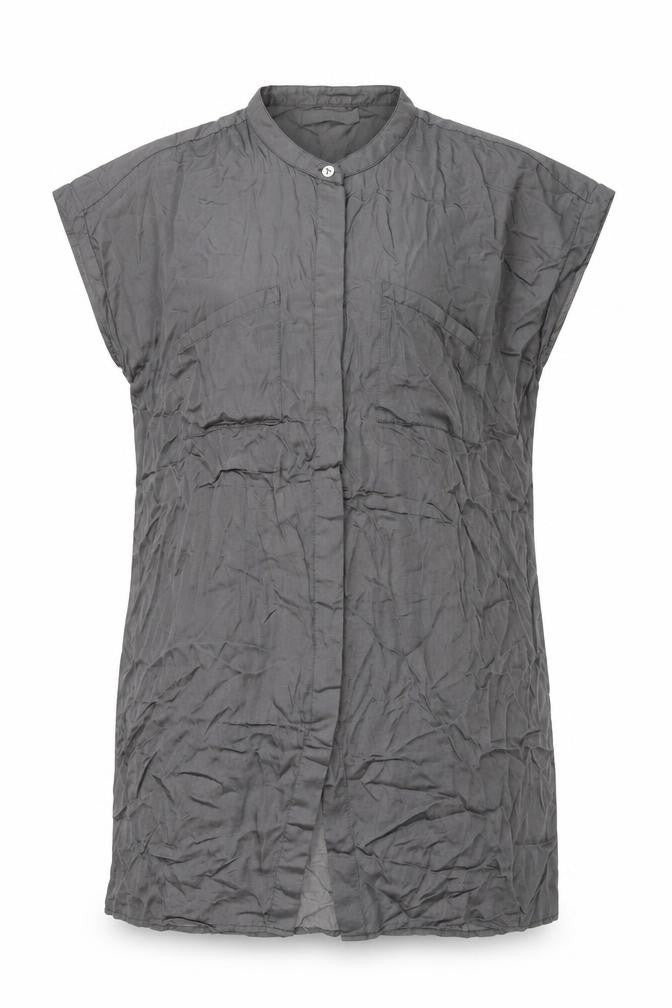 Two Danes Women's Grey Sleeveless Midi Shift Dress, S
