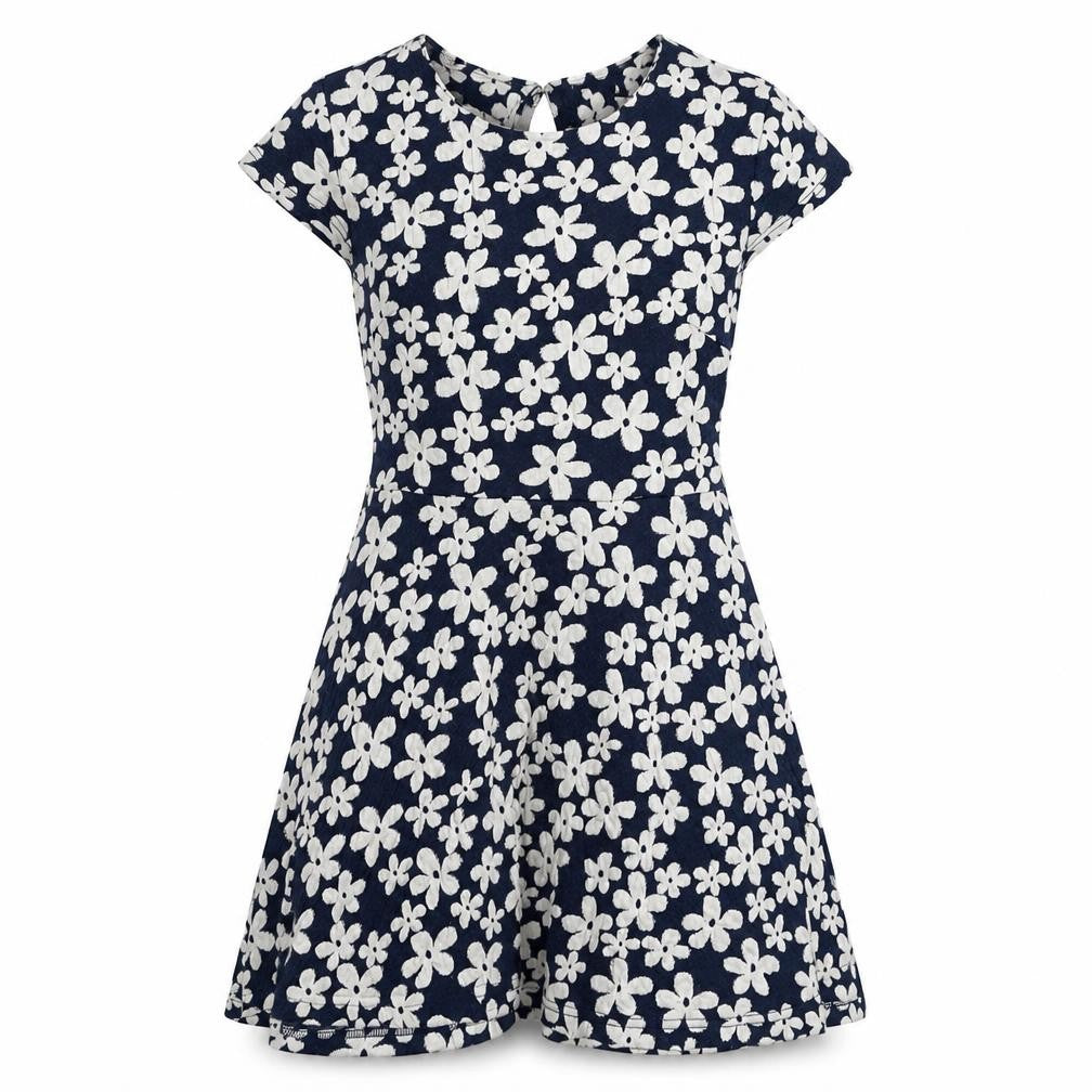 Club L Women's Blue Floral Skater Dress Size 10