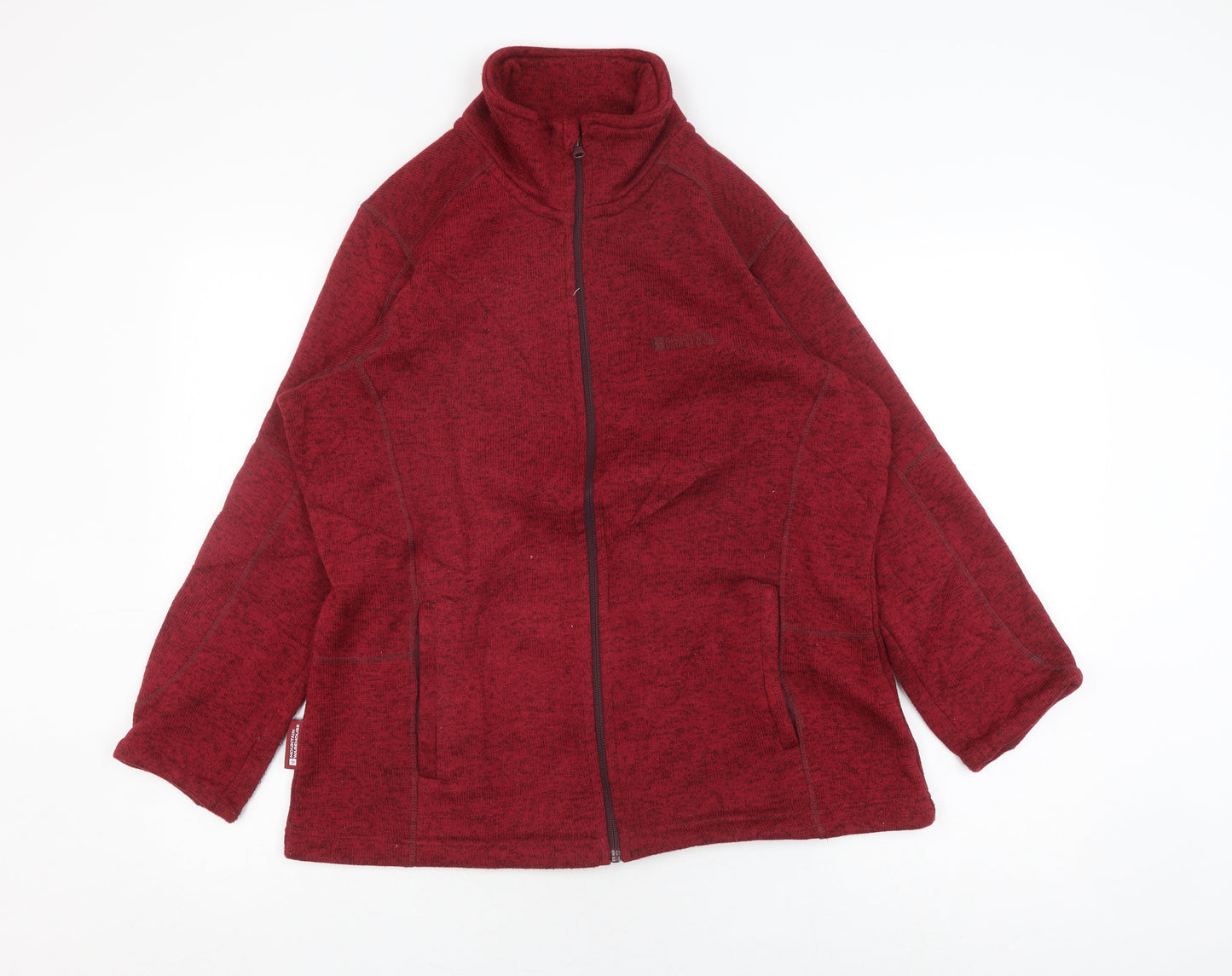 Mountain Warehouse Unisex Red Fleece Jacket Size 16