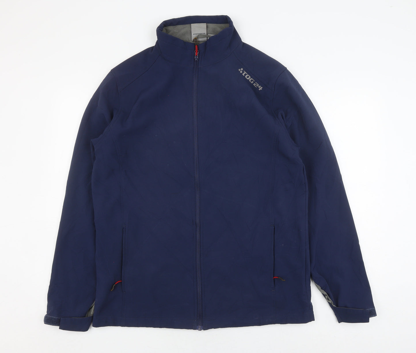 TOG24 Men's Blue Soft Shell Jacket, Medium, Casual