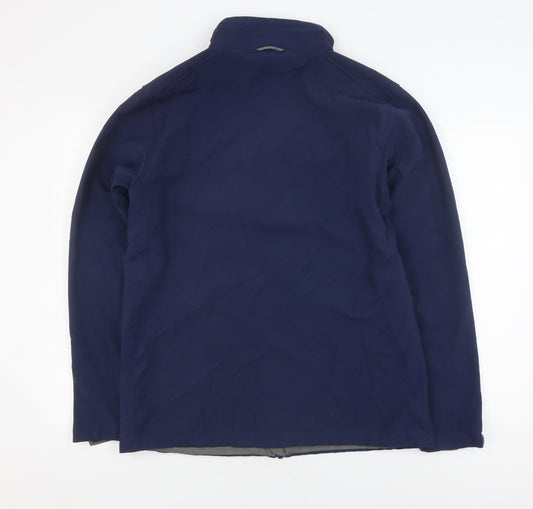 TOG24 Men's Blue Soft Shell Jacket, Medium, Casual