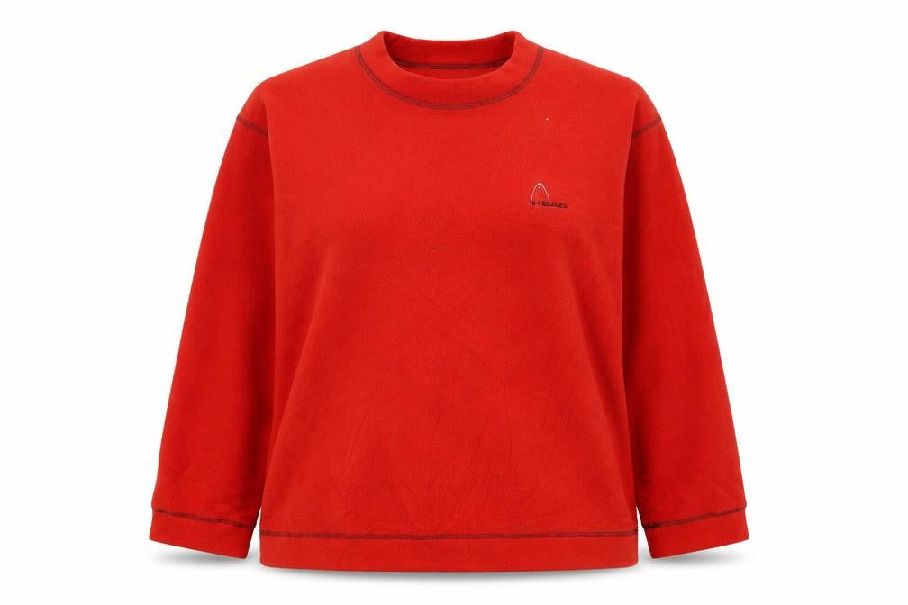 Unisex Adults UK 16 Regular HEAD Red Pullover Sweatshirt
