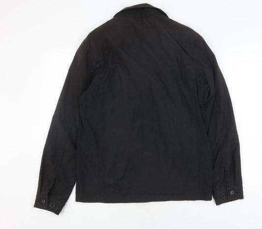 Thomas Nash Men's Black Zip Jacket, Size S, Cotton Blend