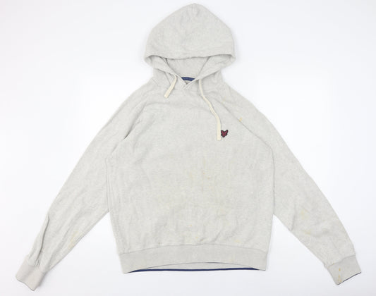 Lyle and Scott Grey Men's Pullover Hoodie M
