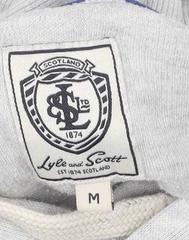 Lyle and Scott Grey Men's Pullover Hoodie M