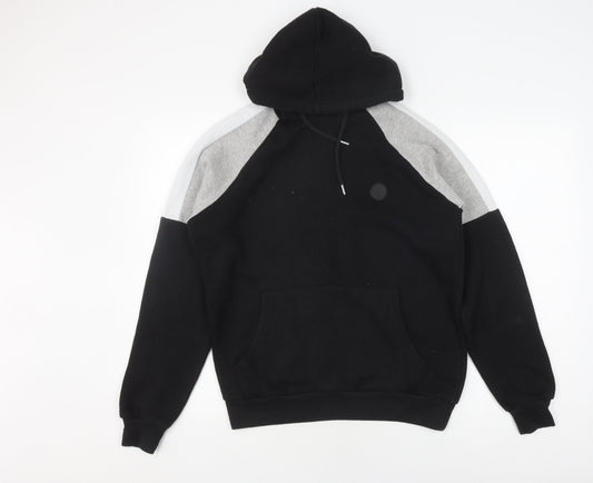 Soul Star Men's Black Pullover Hoodie, Size S