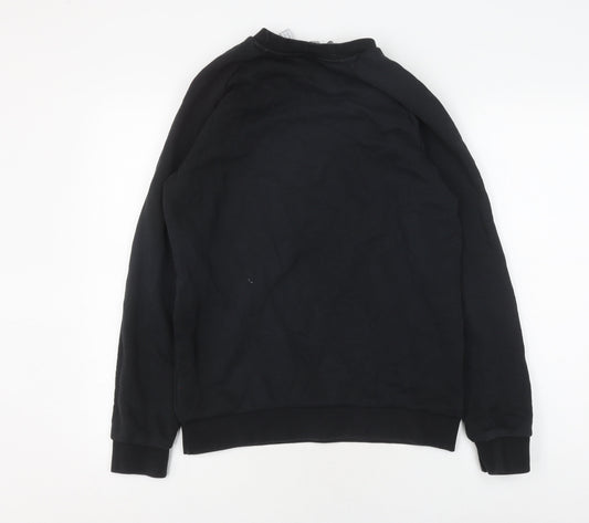 Adidas Men's Black Logo Sweatshirt, Size S, Pullover