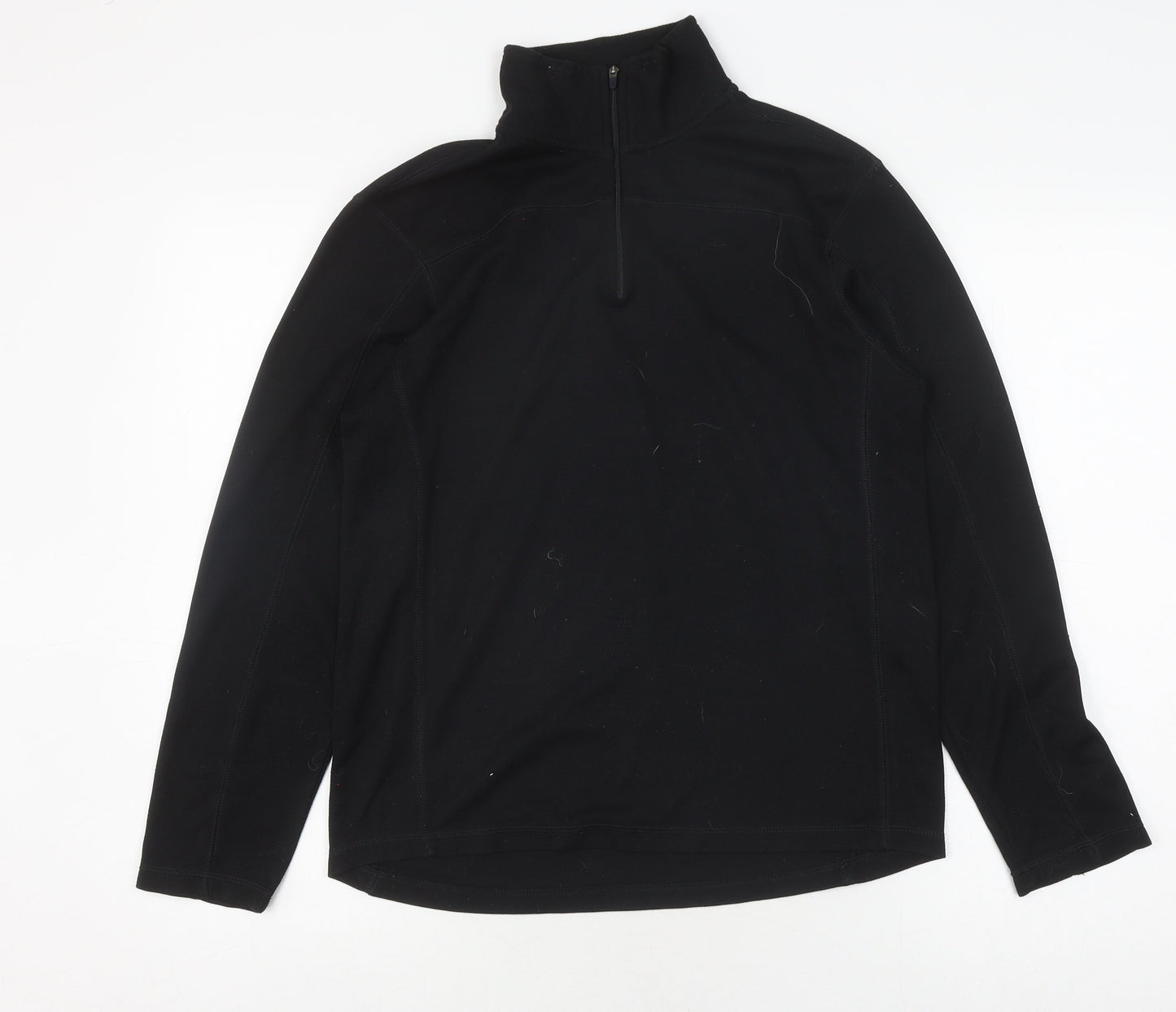 GAP Men's Athletic Fit Black Pullover Sweatshirt S