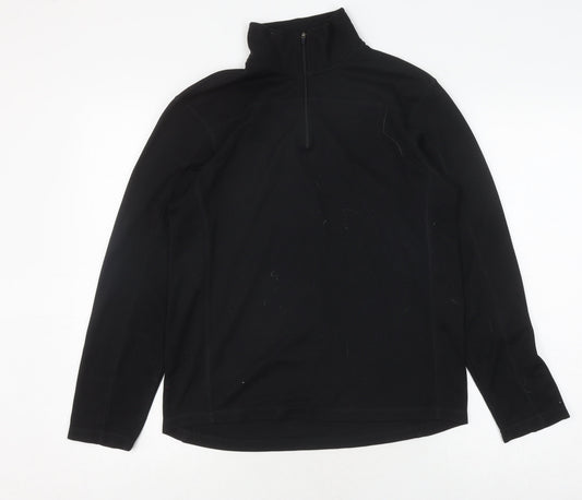 GAP Men's Athletic Fit Black Pullover Sweatshirt S