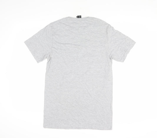 Gildan Men's Grey Graphic Print T-Shirt, Size S