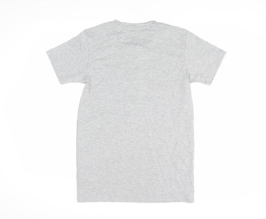 Intense Men's Grey Crew Neck Short Sleeve T-Shirt, Size S