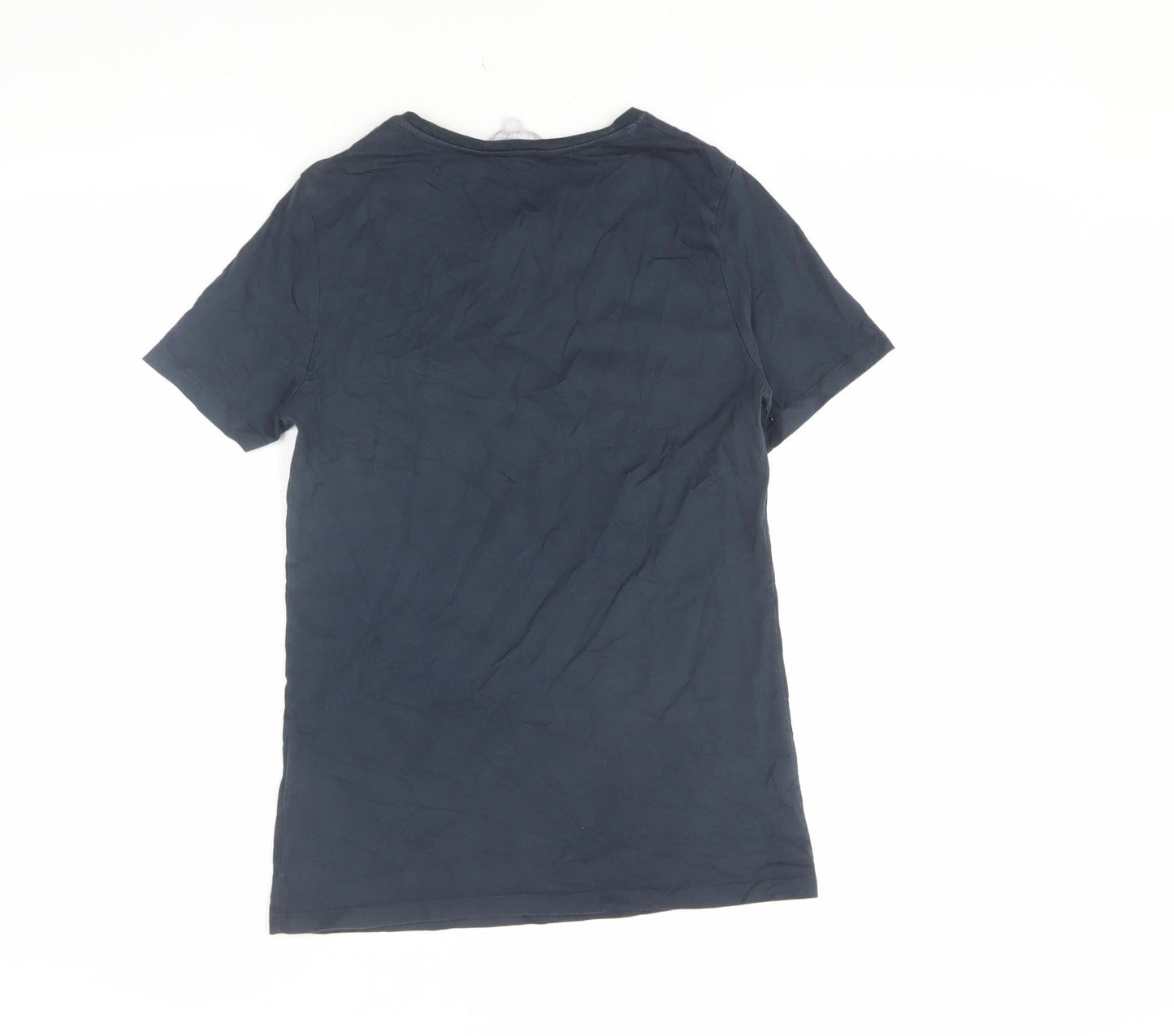 Red Herring Women's Blue Rainbow Heart T-Shirt, Size 8