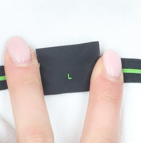 Boss Men's White Polo Shirt L Regular Fit