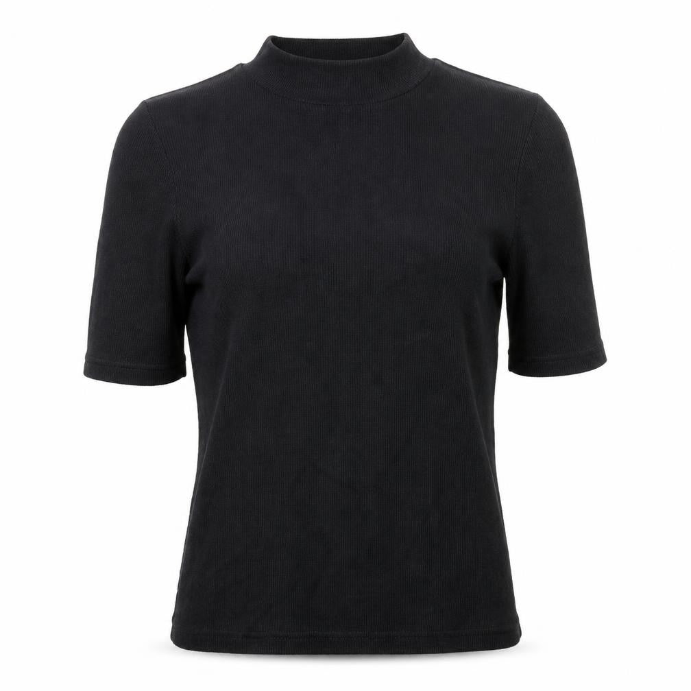 Vero Moda Black Mock Neck Women's T-Shirt Size S