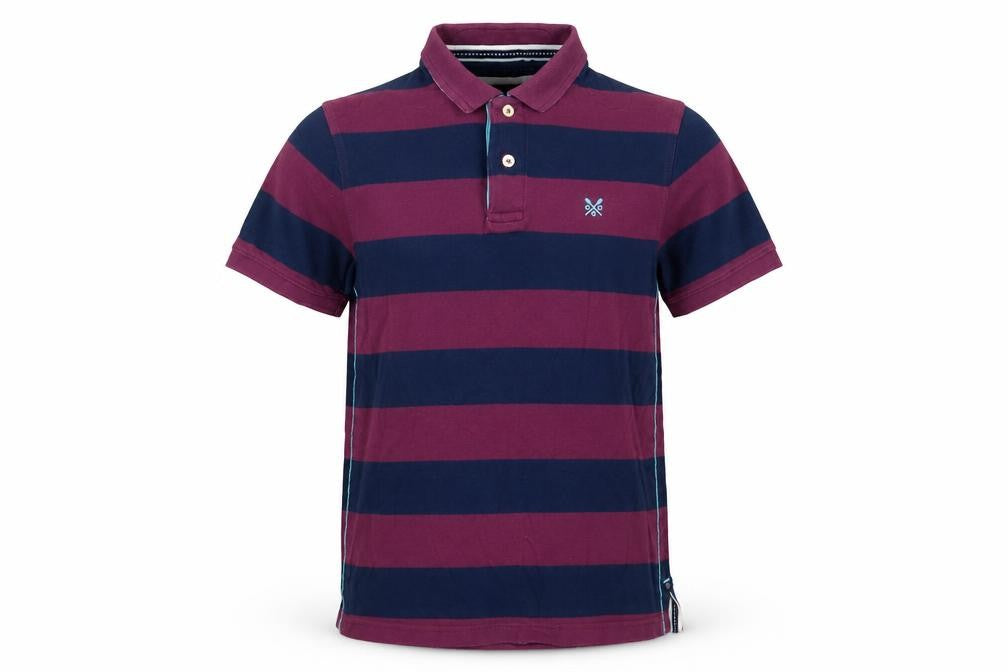 Crew Clothing Men's Multicoloured Striped Polo S