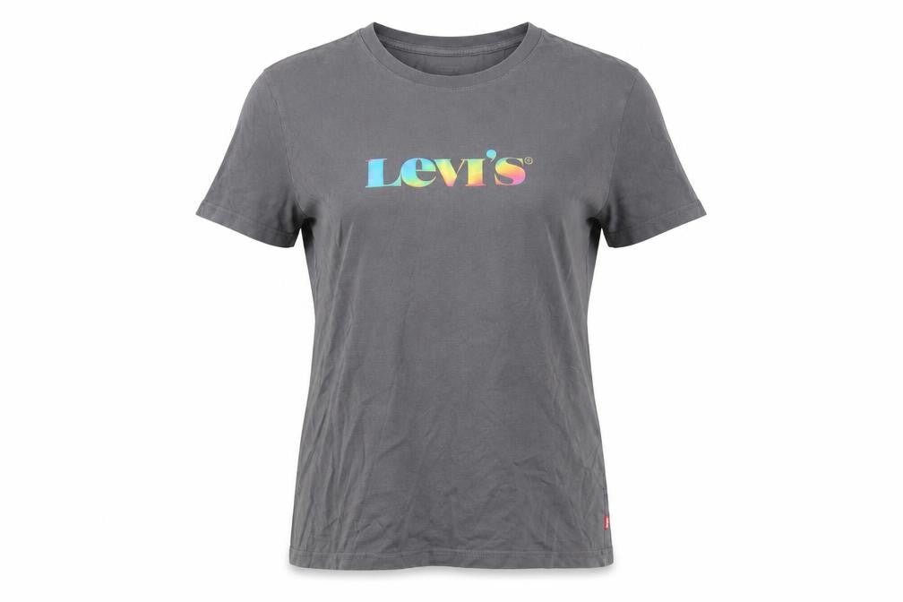 Unisex Adultss UK Size S Levi's Grey 100% Cotton T-Shirt