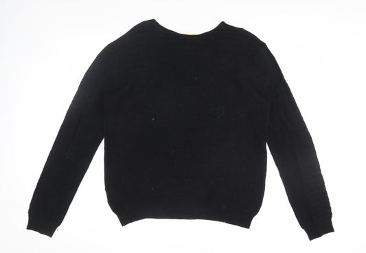 Journal Men's Black Cotton Pullover Jumper - Size L