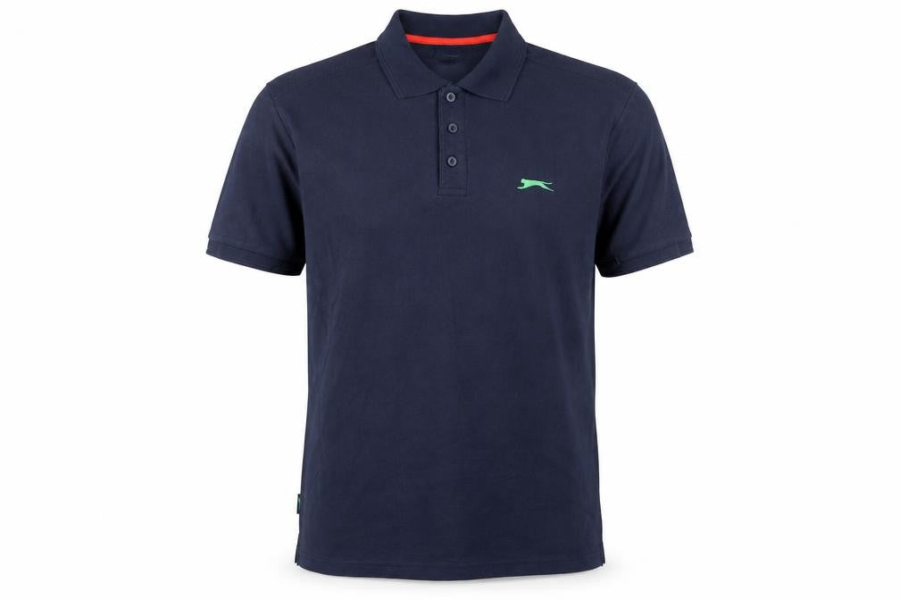 Slazenger Men's Blue Polo Shirt M Short Sleeve Sports