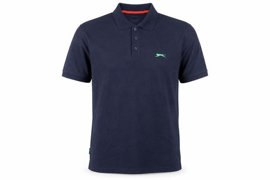 Slazenger Men's Blue Polo Shirt M Short Sleeve Sports