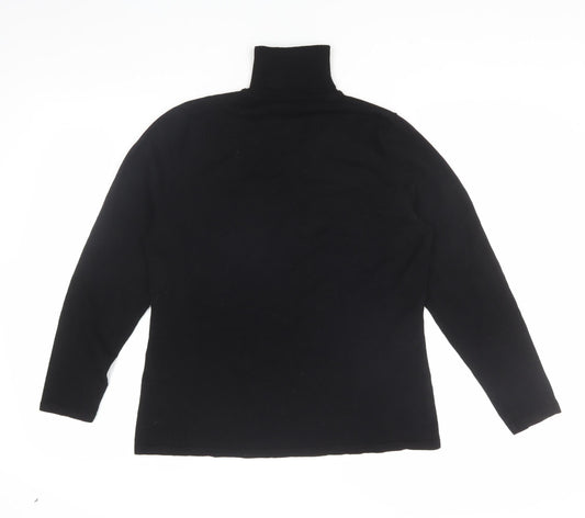 Windsmoor Women's Black High Neck Blouse, M