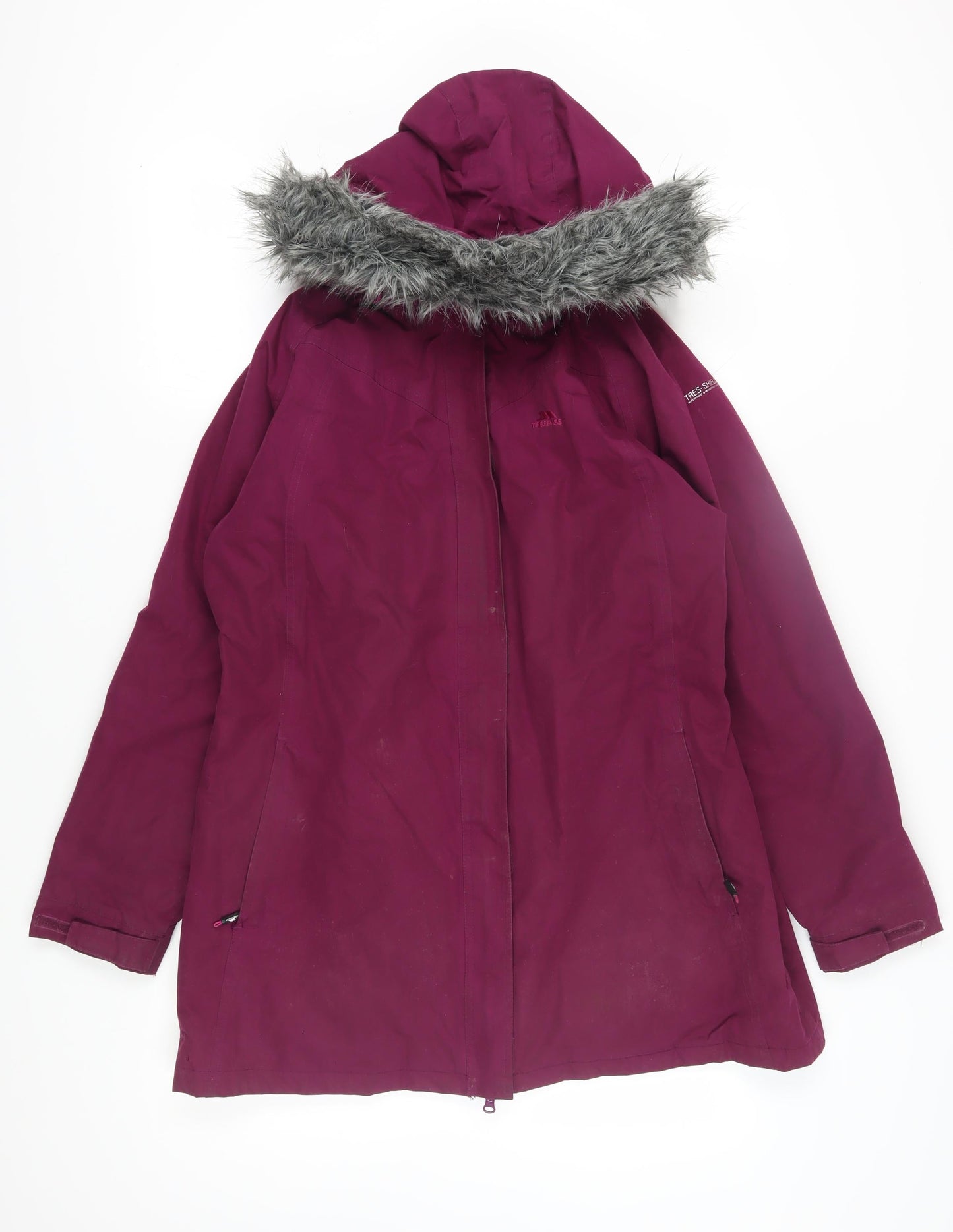 Trespass Women's Purple Parka Jacket XL - Waterproof Hooded