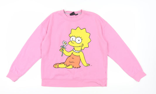 The Simpsons Pink Women's Sweatshirt Size 10