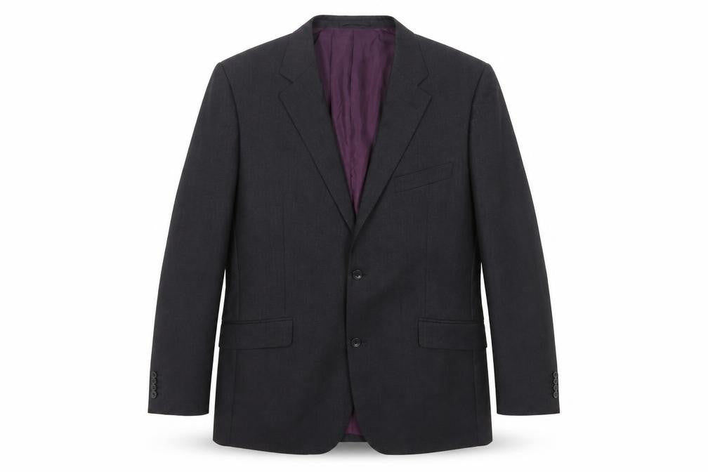 Mens 44 Chest Regular T.M.Lewin Grey Two-Button Blazer